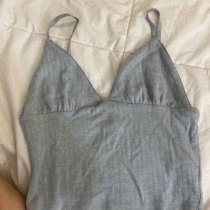 Cute v neck crop top cami